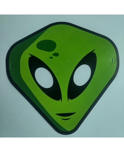 Máscara De Alienígena Boland Para Halloween, Látex Marrón Con Orejas Puntiagudas, Talla única